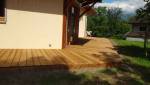 Réalisation terminée de cette superbe terrasse en pin thermotraité