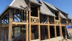 Rénovation des colombages d'une maison à Trouville