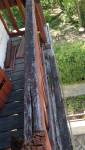 Balcon en bois avant rénovation (Yerres, 91330)