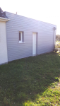 Finition bardage bois peint en gris
