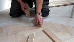 Pose de parquet à lattes