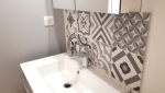 Salle de bain : faïence carreaux de ciments