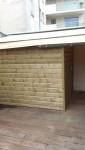 Installation d'une cabane en bois à Trouville