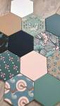 Tomettes contemporaines avec motifs-Industrielle
