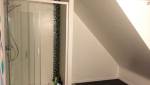 Douche avec paroi en verre et receveur plat - Heric