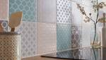 carrelage mural cuisine - carreaux de ciment -