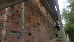 Ravalement - enduis gratté - piquage - maisons Saint-Briac (en cours)