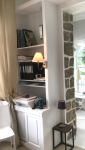 Espace bureau avec tablette coulissante intégrée