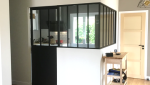 Verrière d'atelier et porte verrière coulissante