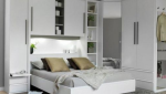 Dressing intégré à la tête de lit
