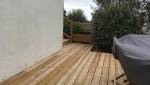 Terrasse bois, pose sur plots