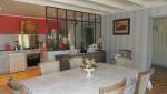 Rénovation maison à Jonzac : séjour avec vérrière