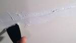 Plafond fissuré sur cloison sèche