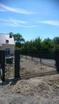 Portail aluminium et clôture à Cherrueix (avancement des travaux)