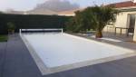 Terrasse de piscine à Corme Royal