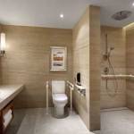 salle de bain PMR moderne à Paris 17