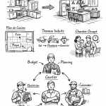 Aménagement cuisine process