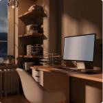 Comment créer un coin bureau dans un salon de 20 m² ? Vire 14500