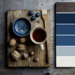 Palette bleue encre