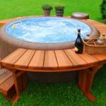 spa extérieur plage bois