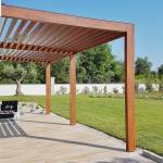 Aménagement d'une terrasse couverte avec pergola en bois - Bourg-en-Bresse 01