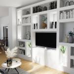 Salon et bibliothèque murale sur mesure