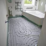 un plancher chauffant dans sa salle de bain
