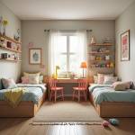 Agencement d’une chambre pour deux enfants : optimiser l’espace avec style  à Paris  