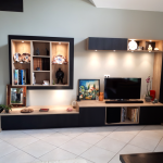 Meuble TV  bibliothèque sur mesure