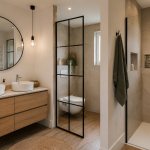 Séparer les toilettes dans une salle de bains