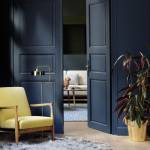 Déco intérieure entrée salon noir