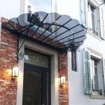 Marquise en verre teinté