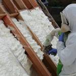 Isolation combles par l'extérieur en mousse projetée