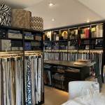 Présentation des échantillons de matières textiles 