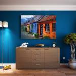 Peindre les murs du salon en couleur - Nantes 44