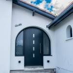 Porte d'entrée en aluminium arrondie - Bourg-en-Bresse Ambérieu-en-Bugey Meximieux 01