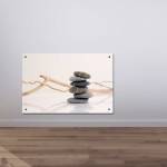 radiateur électrique acier avec façade verre - Chemin Arte - 