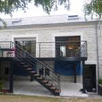 Garde-corps en aluminium sur une terrasse à Bourg-en-Bresse 01