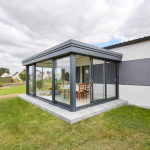 Véranda en verre ou en polycarbonate 