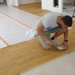 Pose de parquet bois
