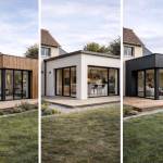 Extension de maison avec différents matériaux à Francheville 69340