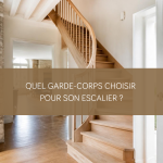 Garde-corps en bois sur un escalier sur mesure à Arzon