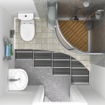 Chauffage au sol dans la salle de bain