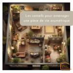 Nos conseils pour aménager une pièce de vie asymétrique