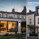 choix entre extension latérale plain-pied ou surélévation en mitoyenneté