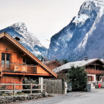 Chale en bois, en haute-savoie