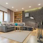 Installer un faux plafond dans un salon.