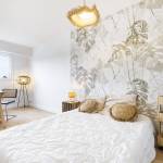 Papier peint en tête de lit