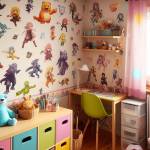 Autocollants muraux dans une chambre d'enfant