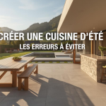 cuisine d’été Bassin Genevois, aménagement extérieur maison, terrasse cuisine extérieure, cuisine extérieure Haute-Savoie, projet cuisine d’été, courtier en travaux extérieur, La Maison des Travaux Bassin Genevois